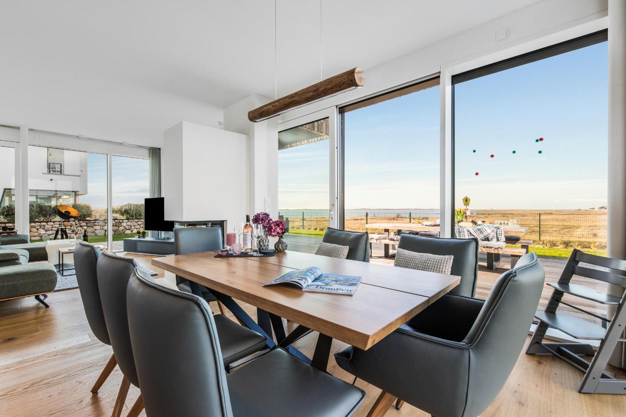 Villa King Erste Lage, Dachterrasse, Meerblick, Carport, Kamin, Sauna, Terrasse, Aussenrolllaeden أوبلينتيز المظهر الخارجي الصورة