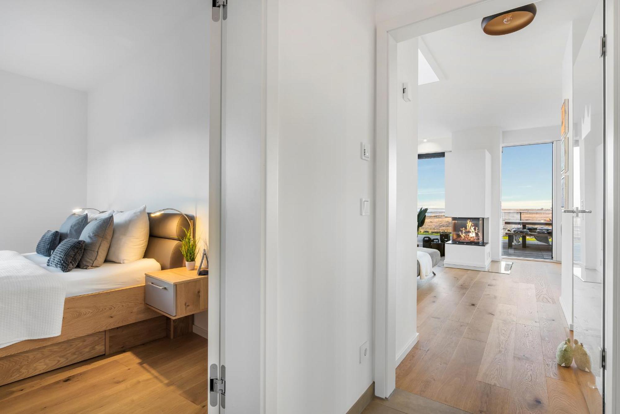 Villa King Erste Lage, Dachterrasse, Meerblick, Carport, Kamin, Sauna, Terrasse, Aussenrolllaeden أوبلينتيز المظهر الخارجي الصورة