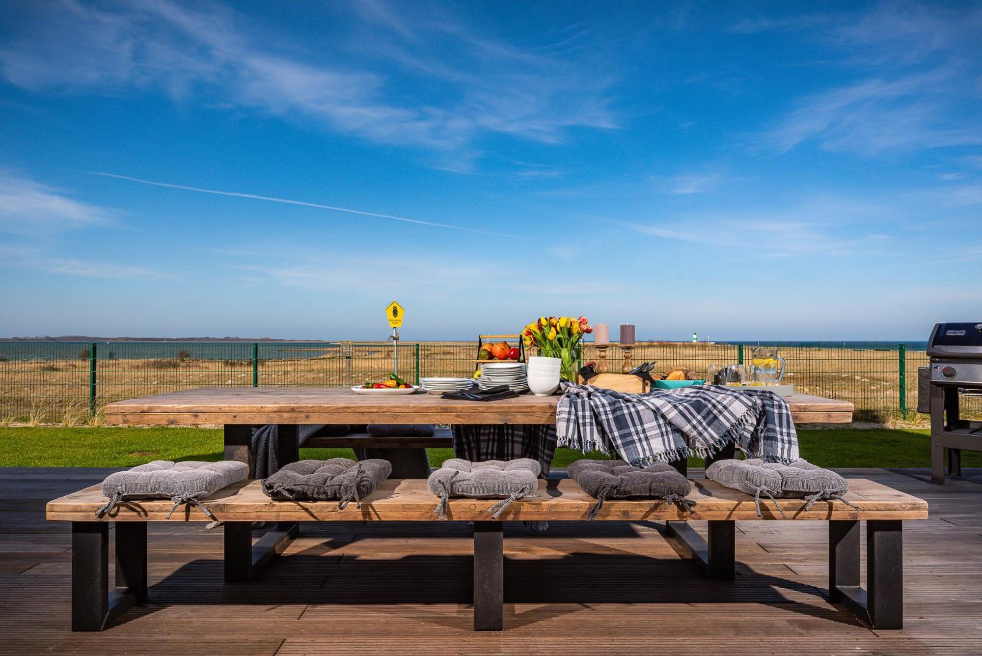 Villa King Erste Lage, Dachterrasse, Meerblick, Carport, Kamin, Sauna, Terrasse, Aussenrolllaeden أوبلينتيز المظهر الخارجي الصورة